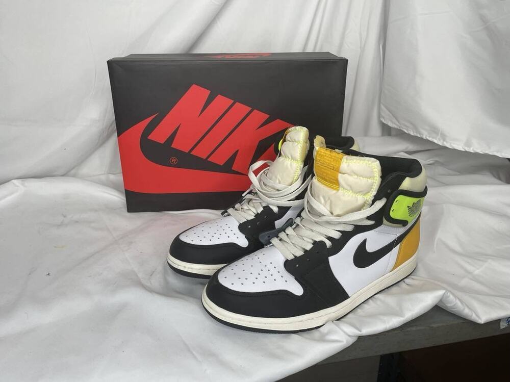 Nike Air Jordan 1 Retro High OG White Volt US Men Size 10 SPB SJ 325092